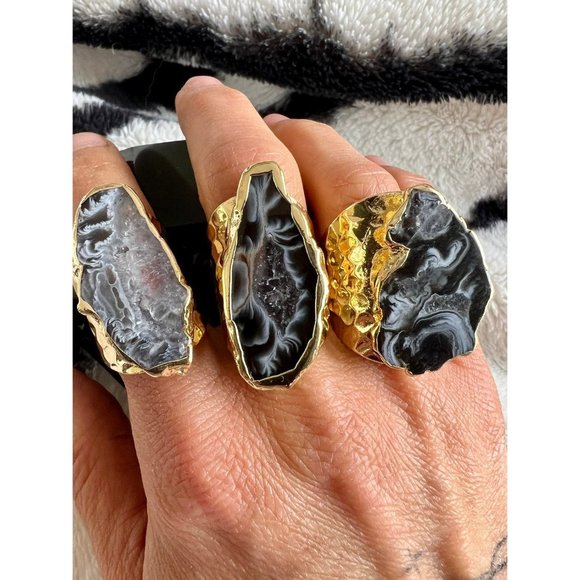 Divine Feminine Cosmic Geode Ring - Picture 6 of 10